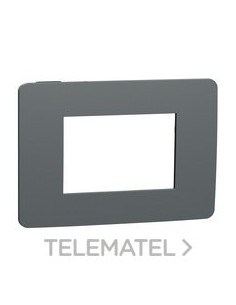 MARCO STUDIO CON 3 MÓDULOS GRIS / NEGRO