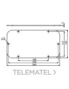 ARMARIO TAPA ALUMINIO 245x130mm
