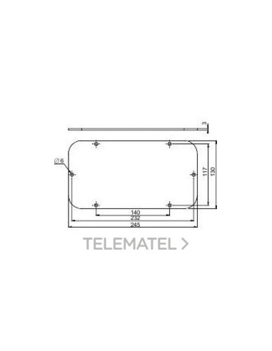 ARMARIO TAPA ALUMINIO 245x130mm