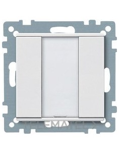 PULSADOR DE 1 ELEMENTO PLUS BLANCO POLAR