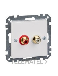 TOMA AUDIO 2 RCA BLANCO ACTIVO