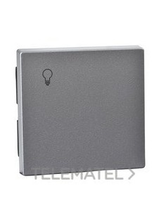 TECLA SÍMBOLO LUZ ELEGANCE ALUMINIO