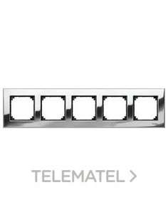 MARCO ELEGANCE CON 5 ELEMENTOS CROMO