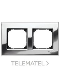 MARCO ELEGANCE CON 2 ELEMENTOS CROMO