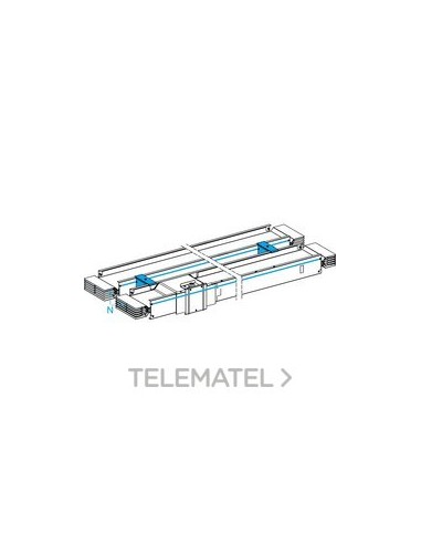 TRAMO RTO.DISTR.3L+PE 6300A 4m Cu