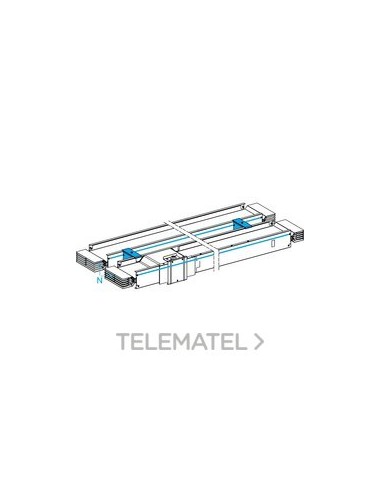 TRAMO RTO.DISTR.3L+N+PE 6300A 4m Cu