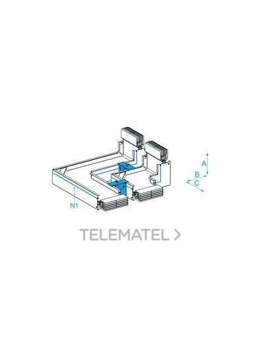 CODO CANTO/PLANO N1 CANALIS KT 3x6300A