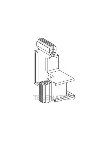 CODO 90° CANTO/PLANO N4 3L+N+PE 4000A Cu