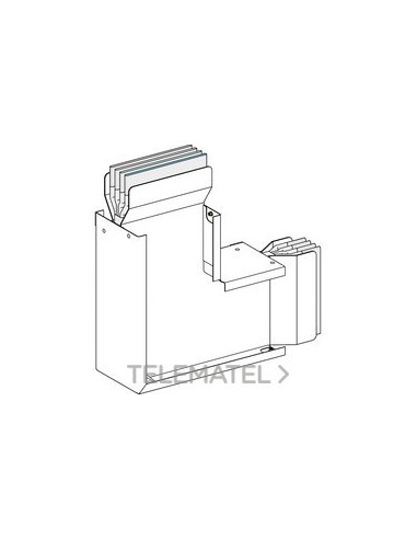 CODO 90° CANTO 3L+N+PE 3200A 860-1100mm