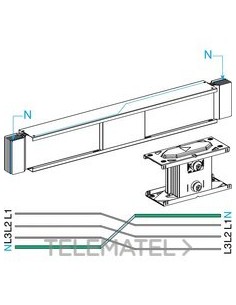 CANALIZ.PERMUTACIÓN NEUTROS 2500A 1m Cu