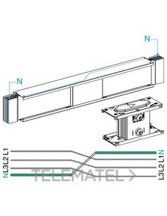 CANALIZ.PERMUTACIÓN NEUTROS 2000A 1m Cu