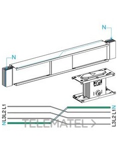 CANALIZ.PERMUTACIÓN NEUTROS 1350A 1m Cu