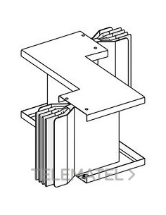 CODO DE ZED PLANO 3L+N+PER 1000A COBRE