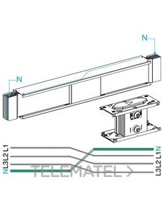 CANALIZ.PERMUTACIÓN NEUTROS 1000A 1m Cu