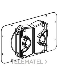 PLACA PRENSAESTOPAS CANALIS KT 2x30-70