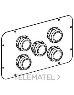 PLACA PRENSAESTOPAS CANALIS KT 5x24 -40