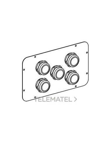 PLACA PRENSAESTOPAS CANALIS KT 5x24 -40