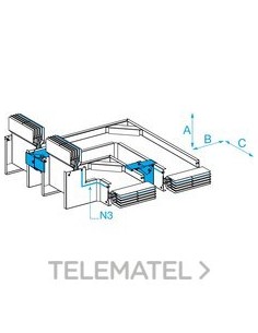 CODO CANTO/PLANO N3 CANALIS KT 4x5000A