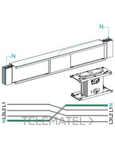 CANALIZ.PERMUTACIÓN NEUTROS 4000A 1m Al