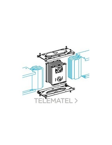 UNIÓN 3L+N+PE 2500A ALUMINIO