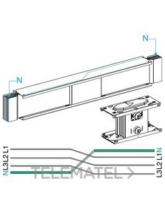 CANALIZ.PERMUTACIÓN NEUTROS 2500A 1m Al