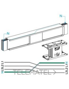 CANALIZ.PERMUTACIÓN NEUTROS 2000A 1m Al
