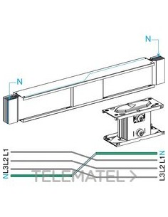 CANALIZ.PERMUTACIÓN NEUTROS 1250A 1m Al