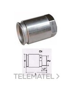 RACOR LATÓN NÍQUEL H M32x1,5 IP67