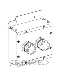 ENTRADA DE CABLE CON 2 AGUJEROS KH040