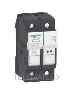 PORTAFUSIBLES PIL.1P+N 25A FUS.8,5x31,5