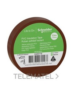 CINTA AISLANTE 19mmx33m MARRÓN