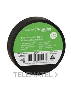 CINTA AISLANTE 19mmx33m NEGRO