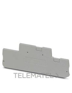 TAPA FINAL D-PTTB1,5/S/4P 93,9X2,2mm GY