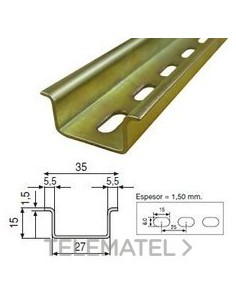 PERFIL OMEGA REFORZADO PERFORADO