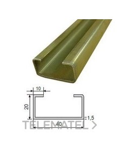 PERFIL C-4020-Z LISO ZINCADO