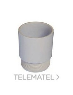 MANGUITO ROSCADO PVC M20x1,5 GRIS