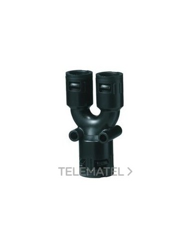 DERIVACIÓN EN Y PLÁSTICO RQ4 2x10 GRIS