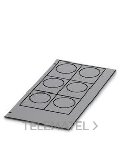 RÓTULO PLAST.AGUJ.EMLP32(38X14)BK CUS