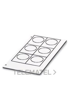 RÓTULO PLAST.AGUJ.EMLP(24(30X12)BK CUS