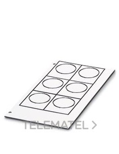 RÓTULO PLAST.AGUJ.EMLP(24(30X12)BK