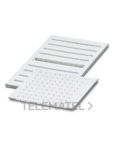 MARCADOR PARA BORNES ZBFM 6/WH,LGS:1-100