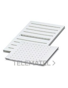 MARCADOR PARA BORNES ZBFM 4/WH,LGS:1-100