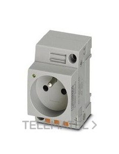 TOMA DE CORRIENTE EO-E/PT/SH/LED GRIS