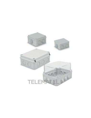 CAJA ESTANCA CIEGA 457x125x77mm GRIS