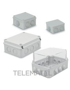 CAJA ESTANCA CIEGA 100x100x120mm GRIS