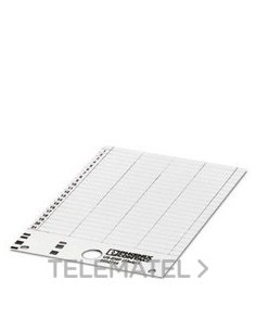 RÓTULO P/ENCAJAR TARJ.US-EMP(25X6)-1 BL