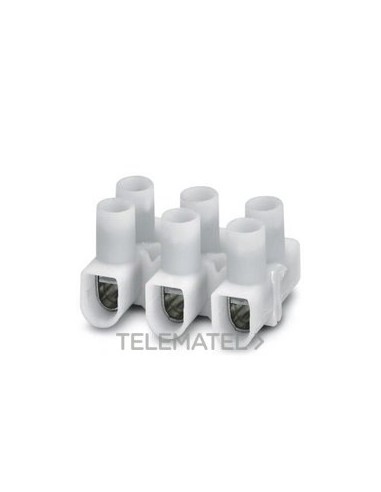 REGLETA BORNES EUROPA PP WH EC 6 3P