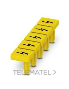 PL.AVISO AMARILLO/NEGRO ROTUL.RAYO FLECH