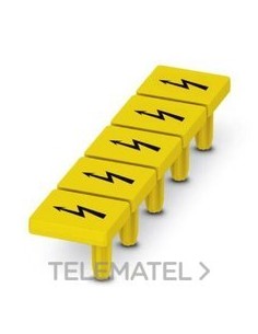 PL.AVISO AMARILLO/NEGRO ROTUL.RAYO FLECH