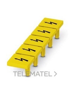 PL.AVISO AMARILLO/NEGRO ROTUL.RAYO FLECH